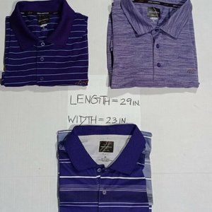 3 Men Greg Norman For Tasso Elba Golf Polo Shirts size XL